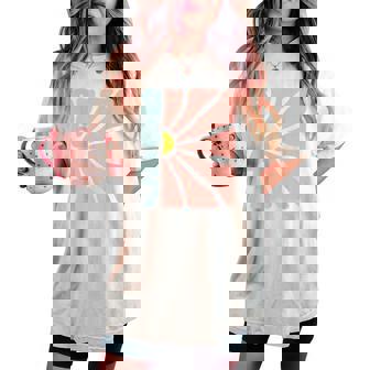 Subtle Boho Flowers Anti-Trump Impeach Trump Subtle 8647 Women's Oversized Comfort T-shirt - Thegiftio