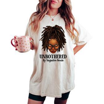 Unbothered Dreadlocks Loc'd Hair Sassy Girls Black Women Women's Oversized Comfort T-shirt - Thegiftio UK