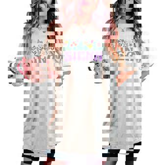 Wildflower Floraliena Nombre Día De La Madre Es Camiseta extragrande cómoda para mujer - Regaloses