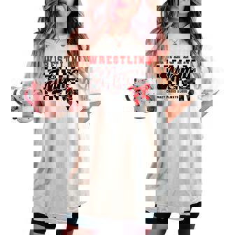 Wrestling Mom Mama Wrestle Wrestler Women's Oversized Comfort T-shirt - Thegiftio