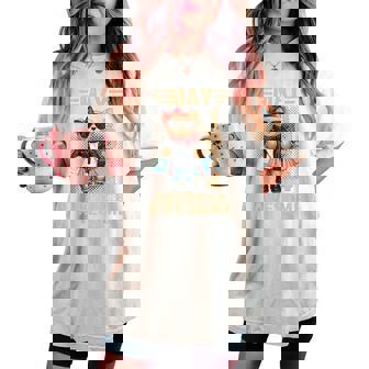 オンバック 5月52日 誕生日 男性 女性 1974年 テディベア レディースオーバーサイズコンフォートTシャツ - Kawaiitshirt