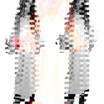 ハイビスカス 花 アロハ ハワイ ハワイ諸島 ビーチ サーフィン レディースオーバーサイズコンフォートTシャツ - Kawaiitshirt