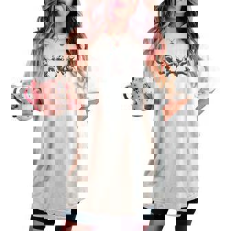 面白いクマのダンスグラフィック。動物愛好家、男性、女性、子供用。 レディースオーバーサイズコンフォートTシャツ - Kawaiitshirt