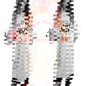 馬 靴 曲がり 自動車 クラブ ファン 男性 女性 大人 子供 レディースオーバーサイズコンフォートTシャツ - Kawaiitshirt