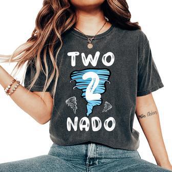 2 Nado Tornado Bday 2Nd Bday Two Nado Boy Girl Women's Oversized Comfort T-Shirt - Thegiftio UK