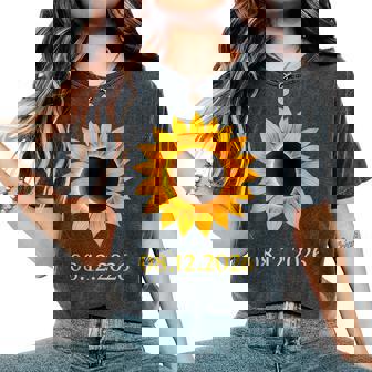 2026 Eclipse Sunflower Totality Men Women Kids Tank Top Women's Oversized Comfort Colors T-Shirt | Mazezy