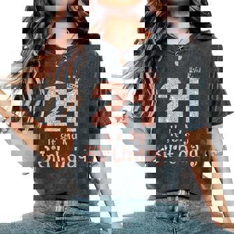 21 It's My Birthday 21歳 Happy 21歳の誕生日 女の子 レディースオーバーサイズコンフォートTシャツ - Kawaiitshirt