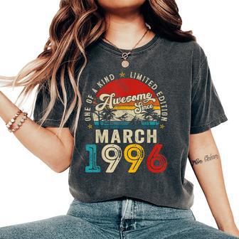 30 Year Old Awesome Since March 1996 30Th Birthday Women Women's Oversized Comfort T-Shirt - Thegiftio UK