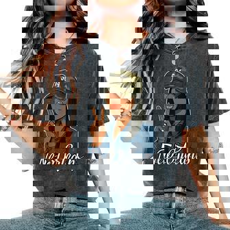 504 New Orleans Camo Hat Woman Women's Oversized Comfort Colors T-Shirt | Mazezy