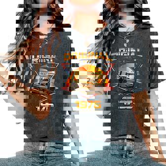 50歳 誕生日 男性女性intage 1976年1976年生まれ レトロデザインブランド レディースオーバーサイズコンフォートTシャツ - Kawaiitshirt