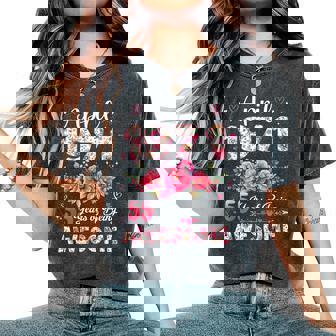 55歳 1971年4月 花柄 55歳 誕生日 男性 女性 レディースオーバーサイズコンフォートTシャツ - Kawaiitshirt