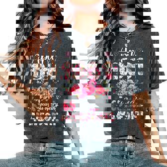 65歳 1961年4月 花柄 65歳 誕生日 男性 女性 レディースオーバーサイズコンフォートTシャツ - Kawaiitshirt