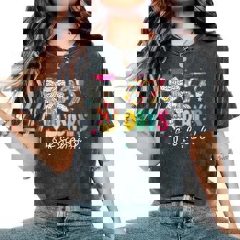 67 Days Of School Girls Coquette Bow 67Th Day Of School Girl Women's Oversized Comfort T-Shirt | Seseable UK