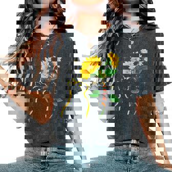 8647 Subtle Anti Trump 86 47 Sunflower Cat Lovers Feminist Women's Oversized Comfort T-Shirt - Monsterry