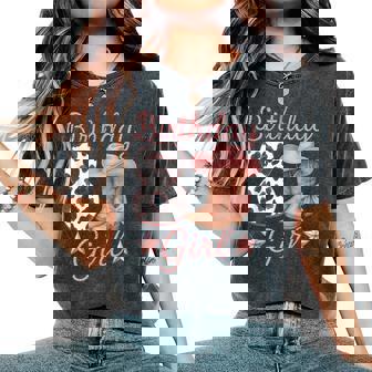 8Th Birthday Girl Cowgirl Boots Hat Cow Western Rodeo Outfit Women's Oversized Comfort T-Shirt - Thegiftio