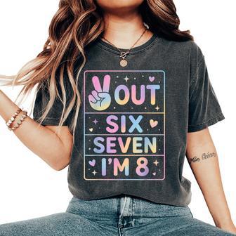 8Th Birthday Girl Outfit 6 7 Meme Eighth Im 8 Year Old Girls Women's Oversized Comfort T-Shirt - Thegiftio UK