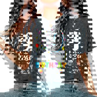 9歳 誕生日 ハッピーバースデー 9歳 男の子 女の子 9歳 レディースオーバーサイズコンフォートTシャツ - Kawaiitshirt