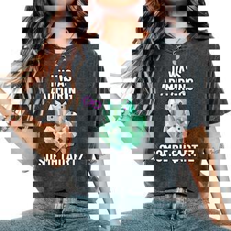 I Was Admiring Some Quartz Rock Whisperer Cute Earth Science Women's Oversized Comfort Colors T-Shirt | Mazezy