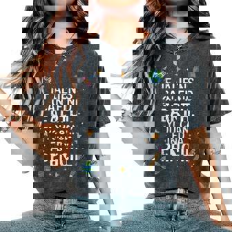 If Aliens Can Find Earth You Can Find A Pencil Teacher Women's Oversized Comfort T-Shirt - Monsterry