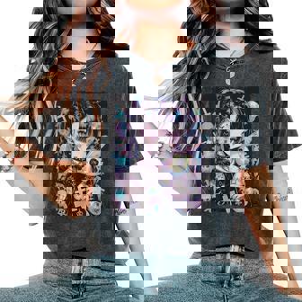 Anime Girl Goth Bunny Cute E-Girl Gothic Outfit Grunge Women's Oversized Comfort T-Shirt - Thegiftio