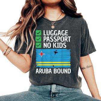 Aruba Travel Vacation Outfit Caribbean Trip Aruba Women's Oversized Comfort T-Shirt - Thegiftio UK