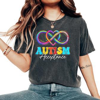 Autism Awareness Acceptance Special Education Teacher Family Women's Oversized Comfort T-Shirt - Monsterry