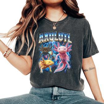 Axolotlintage 80S Retro Axolotl 90'S Hommes S T-shirt oversize confortable pour femme - Cadeauxyz
