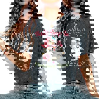 Balls Deep In Christmas Spirit Xmas Women's Oversized Comfort T-Shirt | Mazezy