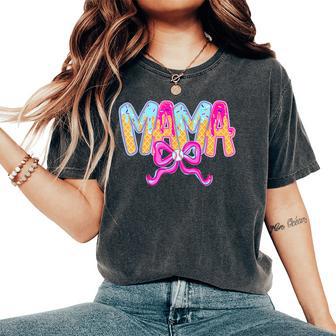 Baseball Mama Drip Ice Cream Baseball Mom Mother's Day Women's Oversized Comfort T-Shirt - Thegiftio UK