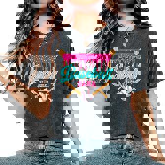 Baseball Nana Ice Cream Drip Softball Player Family Women's Oversized Comfort T-Shirt | Mazezy