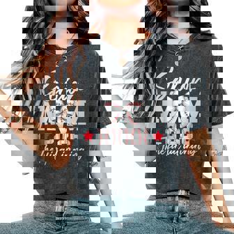 Baseball Senior Mom 2026 Final Inning Baseball Senior Mama Women's Oversized Comfort T-Shirt | Seseable UK