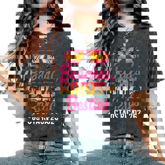 Beaches Booze Besties Costa Rica 2026 Girls Vacation Women's Oversized Comfort Colors T-Shirt | Mazezy