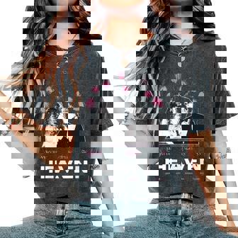 Beetle Juice Maybe This Is Heaven Adam Barbara Women's Oversized Comfort Colors T-Shirt | Mazezy