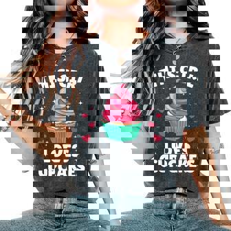 Best Cupcake Art For Women Girls Pastry Chef Cupcake Lover Women's Oversized Comfort Colors T-Shirt | Mazezy