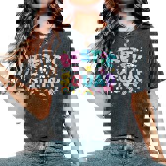 Bestie Squad Twinning Best Friend Matching Girls Twin Day Women's Oversized Comfort T-Shirt - Thegiftio