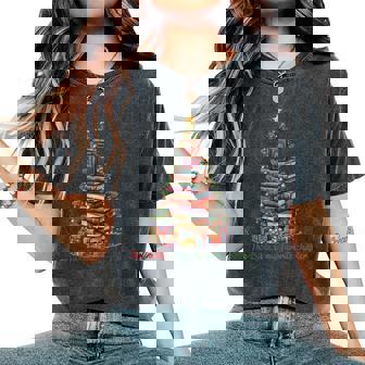 The Bible Is My Favorite Chapter Christmas Tree Christian Women's Oversized Comfort T-Shirt - Thegiftio