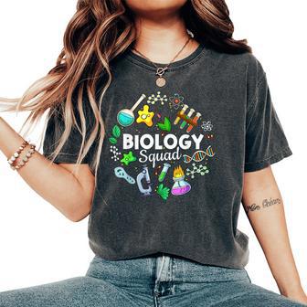 Biology Squad Science Teacher Student Biologist Women's Oversized Comfort T-Shirt - Thegiftio UK