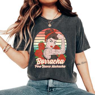 Borracha Pero Buena Muchacha Divertida Cerveza In Mangas Camiseta extragrande cómoda para mujer - Regaloses