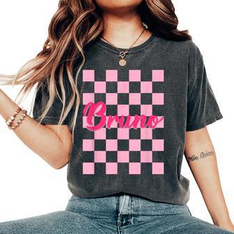 Bruno First Name I Love Bruno Boy Groovy 80'S Vintage Women's Oversized Comfort T-Shirt - Thegiftio UK