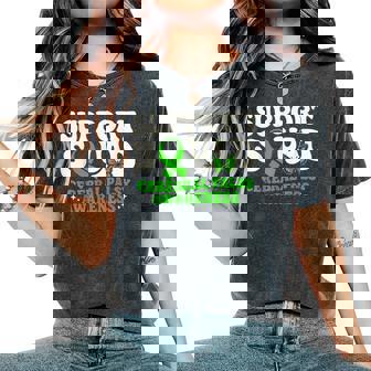 Butterfly Cerebral Palsy Awareness Ribbon Support Squad Women's Oversized Comfort T-Shirt | Seseable CA