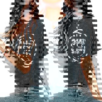 Cadeau De Hockeyur Glace En Détresse De Maman De Hockey T-shirt oversize confortable pour femme - Cadeauxyz