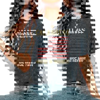 CALABRESE Last Name Surname American Flag Family Women Kids Men Women's Oversized Comfort Colors T-Shirt | Mazezy