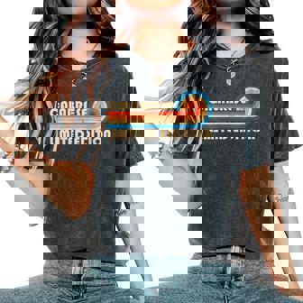 CALABRESE Surname Retro Vintage 80s 90s Birthday Reunion Women's Oversized Comfort Colors T-Shirt | Mazezy