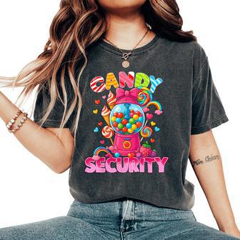 Candy Land Costume Candy Crew Security Christmas Women's Oversized Comfort T-Shirt - Thegiftio UK