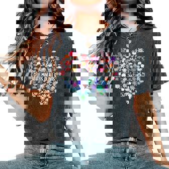 Celebrate Minds Of All Kinds Wildflower Autism Awareness Women's Oversized Comfort T-Shirt | Seseable FR