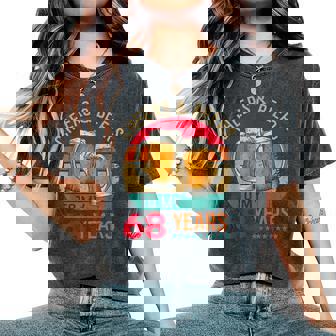 Cheers & Beers To 68 Years 68 Birthday 68Th Bday Men レディースオーバーサイズコンフォートTシャツ - Kawaiitshirt