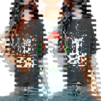 Christmas I Come In Peace Couple Matching Women Women's Oversized Comfort T-Shirt - Monsterry