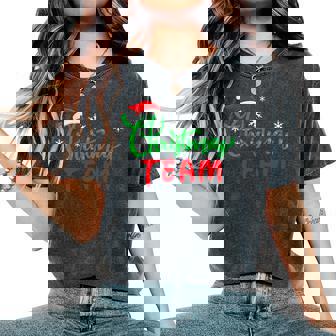 Christmas Team Cadeau Drôle Noël Groupe Famille Homme Manche Longue T-shirt oversize confortable pour femme - Cadeauxyz