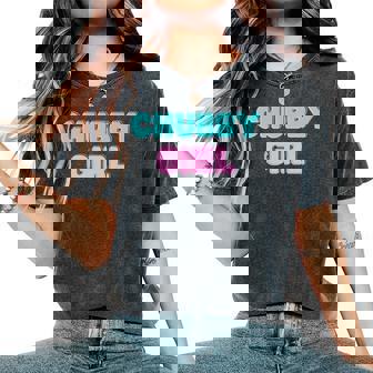 Chubby Girl 長袖tシャツ レディースオーバーサイズコンフォートTシャツ - Kawaiitshirt