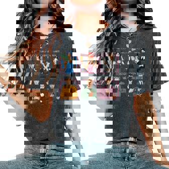 Clue Game Peaco Scarlet Mustard Green Professor Women's Oversized Comfort Colors T-Shirt | Mazezy